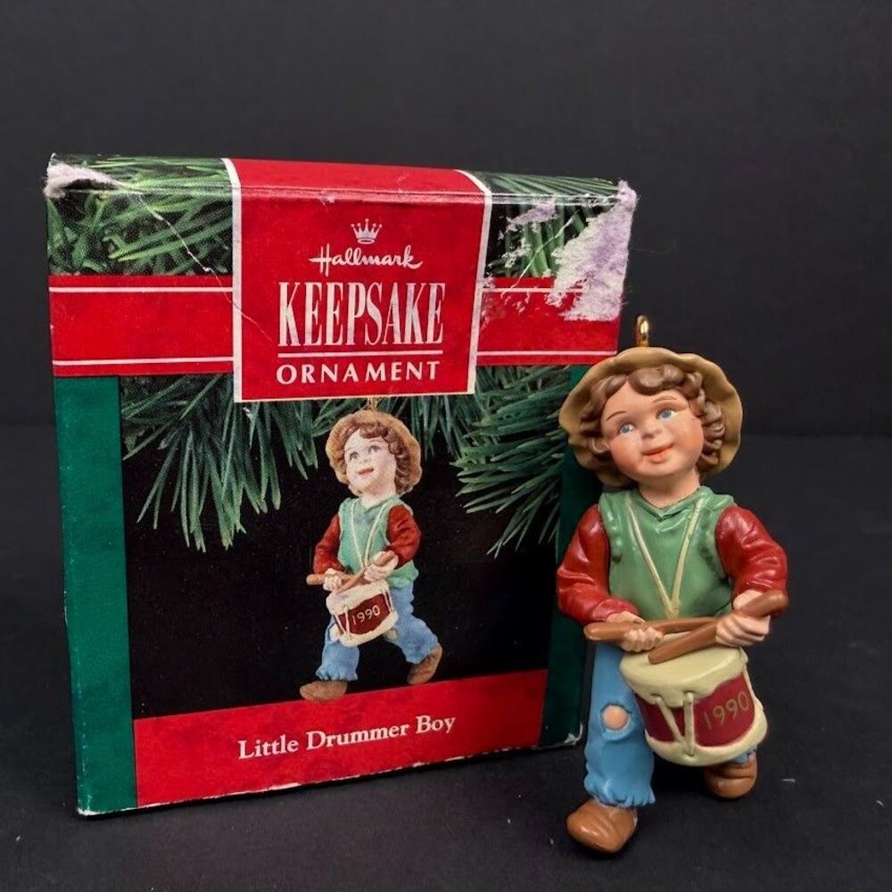 1990 Hallmark Keepsake Ornament Little Drummer Boy-Mint Condition
